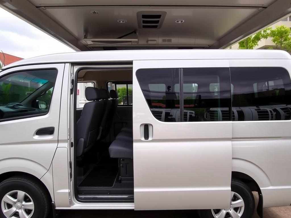 Toyota Hiace van for Private Airport Transfers Bali 2026 group travel